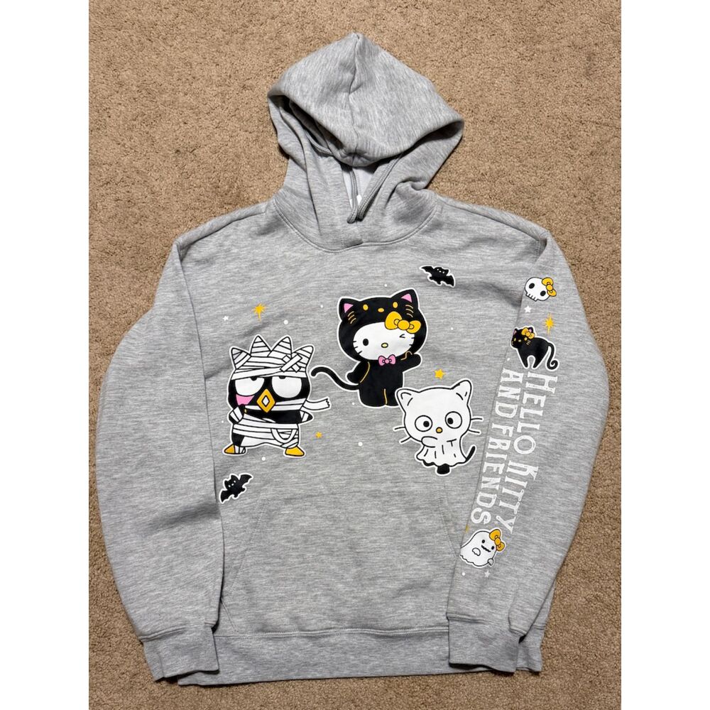 Hello Kitty And Friends Sanrio Kids M 8-10 Halloween Hoodie Badtz Maru Chococat